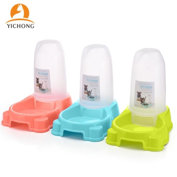 Yichong Pet Water Dispenser Dog Dual Finalidade Combinada Automática alimentador de água Tigela de cão CAG CAT UNIVERSAL YC062 201109