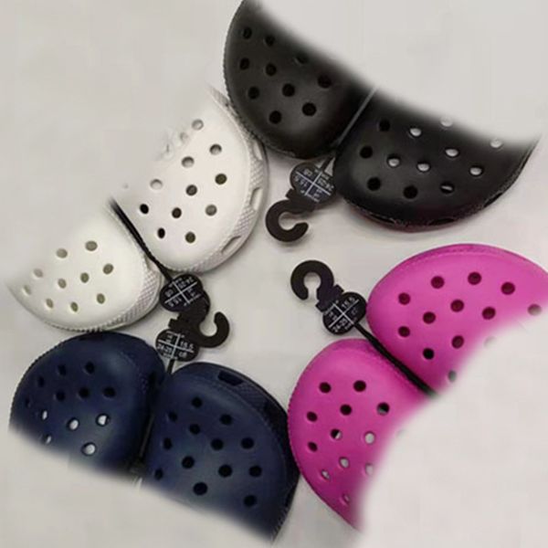 

kids flat clogs diy holes sandals slippers flip flops scuffs boys girls baby non slip beach shoes pool slides breathable lightweight toddler, Black