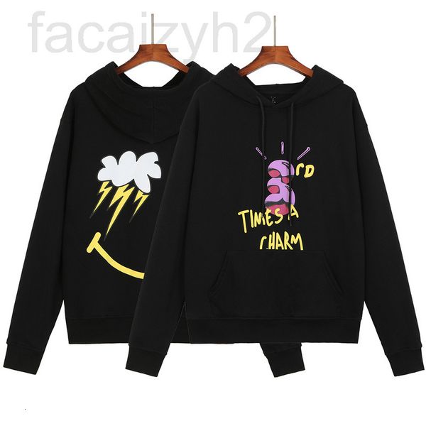 

men's sweaters designer trendy ts fashion travis scott lightning smiling face graffiti printed hoodie men's and women's 28zl, White;black