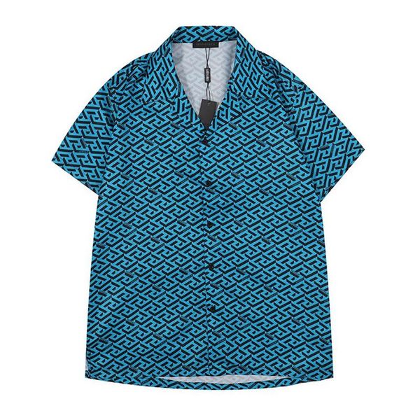 

22ss men designer blouses casual shirts fashion letter tiger print slik bowling shirt mens plus size dress shirts summer short sle275t, White;black
