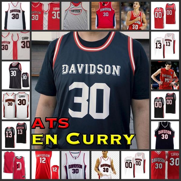 

0 curry stephen jerseys 2022 ncaa custom davidson wildcats basketball jersey 31 kellan grady 3 jon axel gudmundsson 12 david kristensen bate, Black