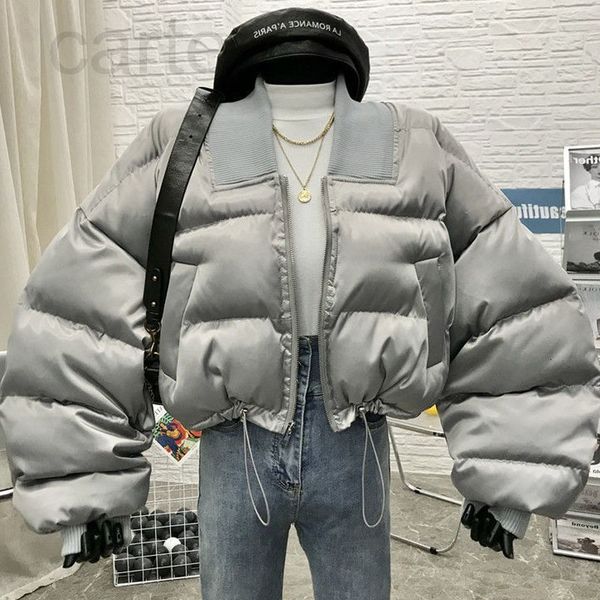 

women's fur & faux designer ins net red short cotton coat women's korean version loose little french bread suit winter 2020 new tr, Black