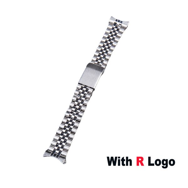 

18mm 19mm 20mm 316l stainless steel sliver gold jubilee watch strap band bracelet compatible for 5 rolex 220617, Black;brown