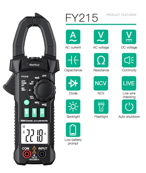 

fy215 ac clamp meter high precision