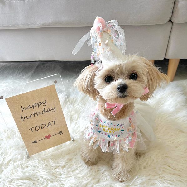 Симпатичная одежда для собак вечеринка Bib Pet Birthday The Water Полотенце бикхил барон треугольный шарф кошки домашние животные банданы складывают аксессуары букв шляпы