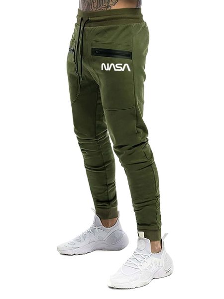 

men letter graphic zip pocket drawstring waist sweatpants 699f#, Black