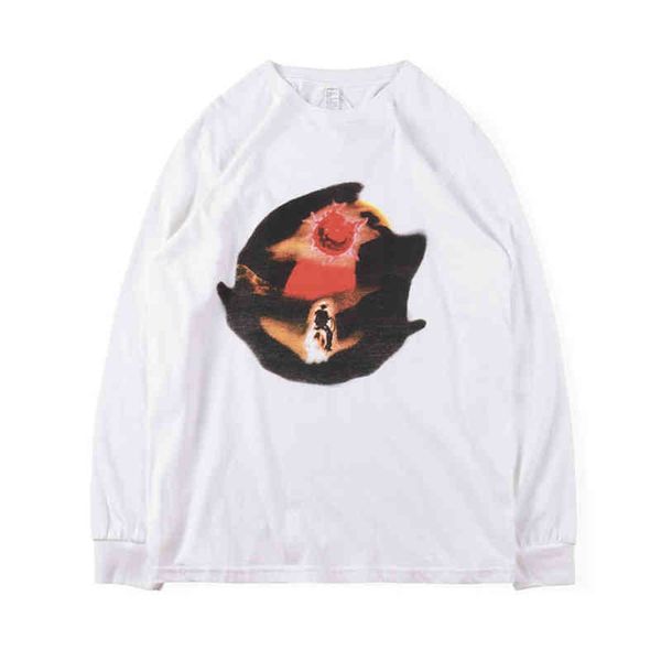 

is t-shirt jesus king god land tee chicago hidden long sleevet220721, White;black