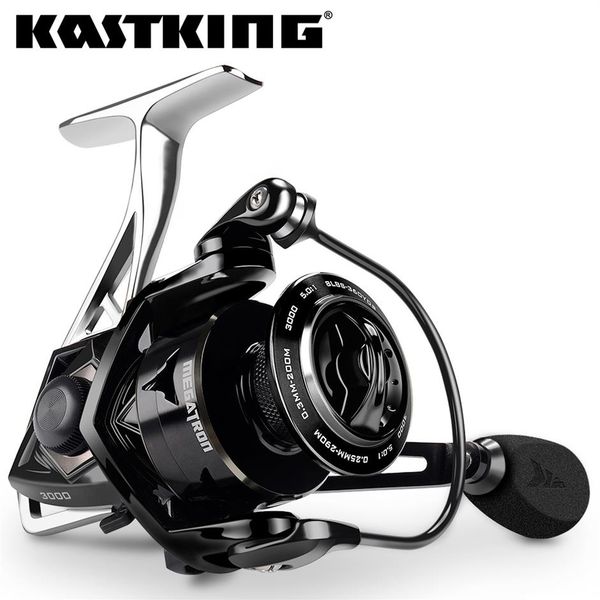 

kastking megatron spinning fishing reel 18kg max drag 7 1 ball bearings spool carbon fiber drag saltwater coil200j