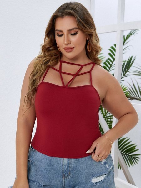 

plus cut out front u0uy#, Black