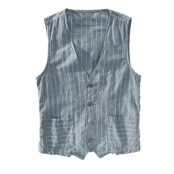 

men's t-shirts jacket fashion tank summer blouse casual striped wild men's men white, White;black