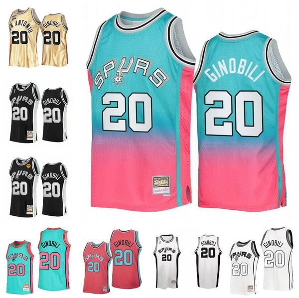 

stitched manu ginobili basketball jersey s-6xl mitchell & ness 2002-03 14-15 mesh hardwoods classics retro version men women youth jerseys, Black;red