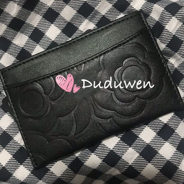 

bussiness card flies 11x7.5cm fashion c hardwear pu mini wallet camellia card holder coin bag v-gift