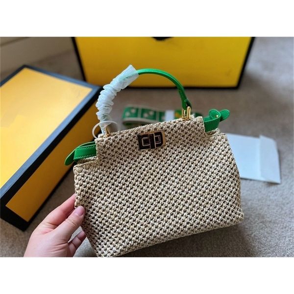 

new double medieval armpit pull-down filipino grass woven staff bag single shoulder messenger tot mini bucket bag purses_khi4
