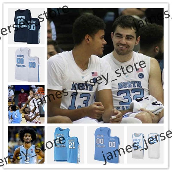 MIT88 2022 Custom College Carolina do Norte Tar Heels Jersey de basquete Michael Jor Dan Vince Carter Coby White Nassir Little Harrison Barnes Antawn