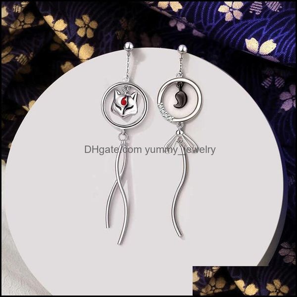 

stud earrings jewelry thaya real s925 sterling sier earring cute dangle japanese style for women fashion fine 210609 drop delivery 2021 zldx, Golden;silver