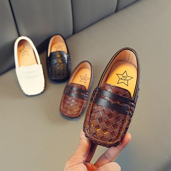 

spring autumn kids shoes boys leather shoes breathable boys shoes casual loafers fashion toddler girl sneakers child 21-302445, Black;red