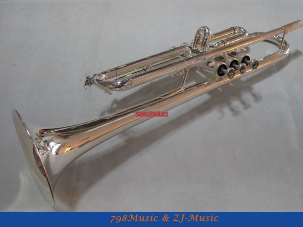 

new brass bb key trumpet siler plated with case