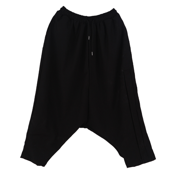 

men's pants men's yamamoto style eight-point small foot span loose type large black casual fashion