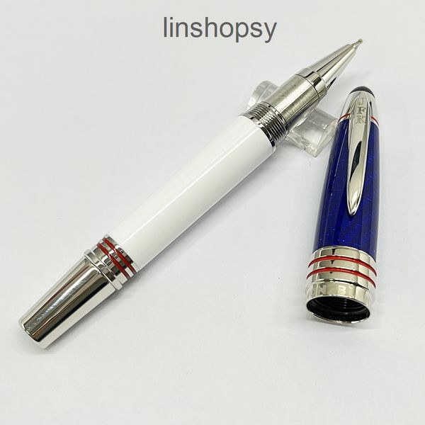 

giftpen luxury carbon fibra blue jfk fountian pens rolelrball ballpoint pen gift