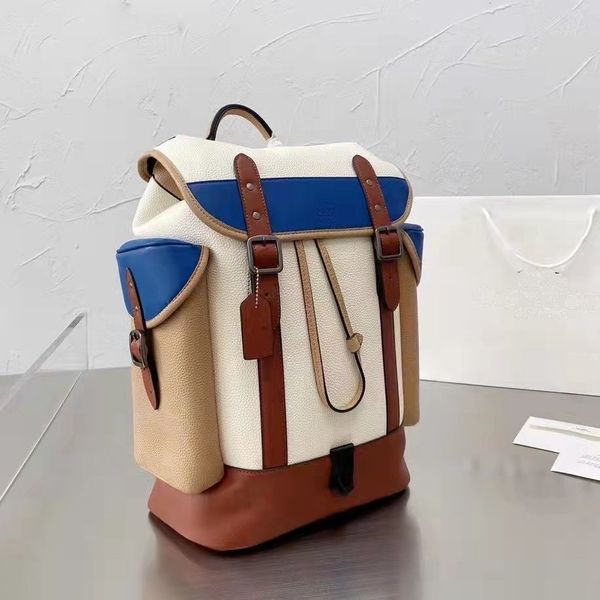

23-ss- luxury back-packs men's designer luggage bags women's nylon youth large capacity canvas fashion colorblock l-arge capacity