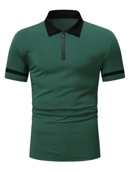

men color block polo shirt x6oc#, White;black