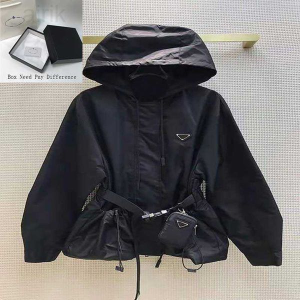 

designs womens designer jacket with hooded fashion solid color windbreaker jackets casual ladies jacket coat clothing size s, Black;brown