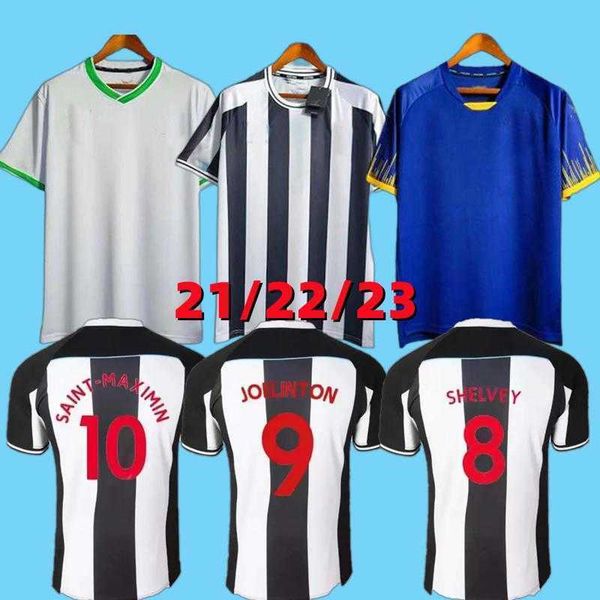 

130 years soccer jersey wood nufc 22 23 bruno g. wilson shelvey 2021 2022 2023 3rd away white trippier football shirt maximin men kit, Black;yellow