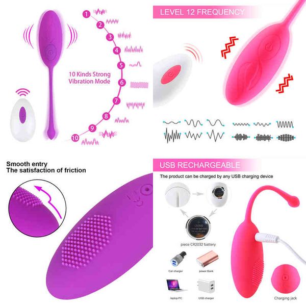 Nxy Eggs Bullets Wireless Remote Control Vibrante Wearable Balls Vibratore g Spot Clitoride Massager Egg Sex Toy per le donne 220509