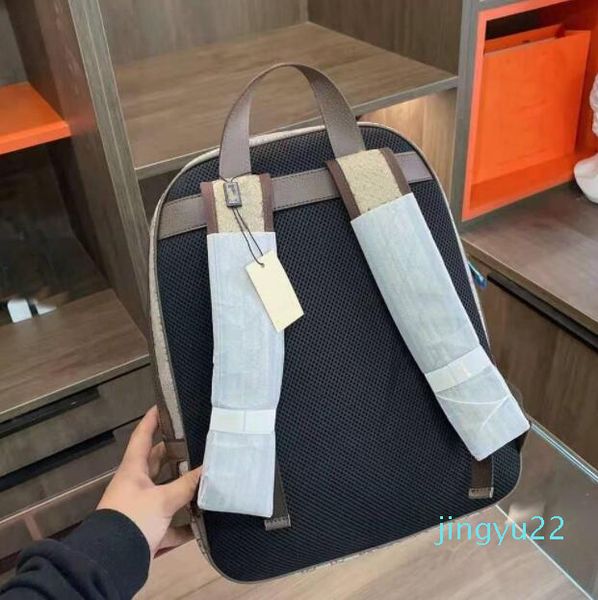 2022 novos designers de luxo unisex saco de escola meninas meninos homens mochila estilo clássico listras corda fivela homem mochilas duff264h