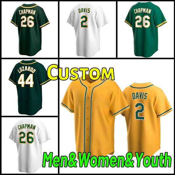 

custom men women youth baseball jerseys matt chapman khris davis oakland taner roark athletics ramon laureano jesus jurickson marcus semien, Blue;black