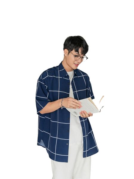 

men plaid drop shoulder shirt o4ux#, White;black