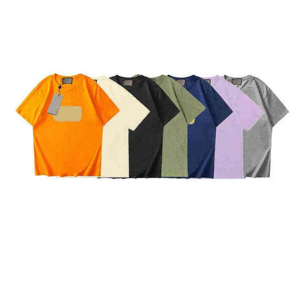 

and european american t-shirt designer t shirt short men's women's summer fashion casual with brand letter embroidery high quality, White;black