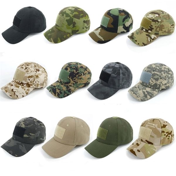 Outdoor Sport Camouflage Hut Baseball S Einfachheit Taktische Armee Camo Jagd Hüte Erwachsene Kappe 220727