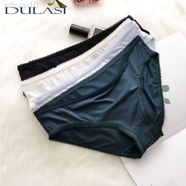 

briefs for women comfortable ice silk underwear cotton cross lingerie solid color nylon briefs low construction summer new -l l220802, Black;pink