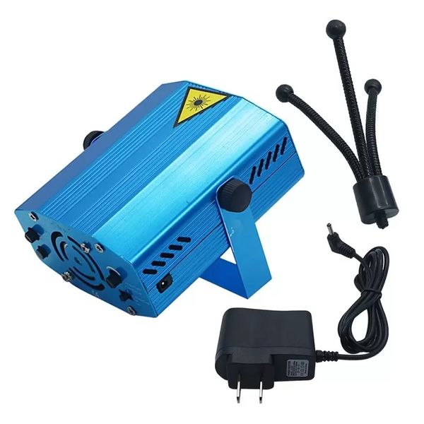 Edison2011 Holiday Blue Mini Laser Stage Lighting 150mW Mini LED Laser Projector Party Stage Light Disco Dance Floor Light