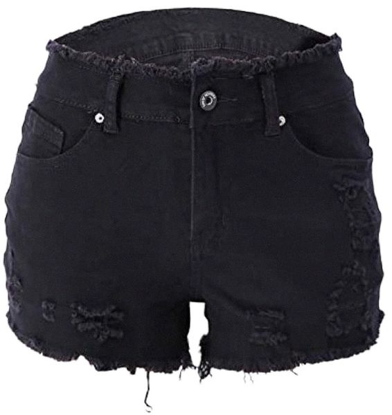 

women denim shorts retro hole short jeans junior vintage fringe mini jeans l0my#, White;black