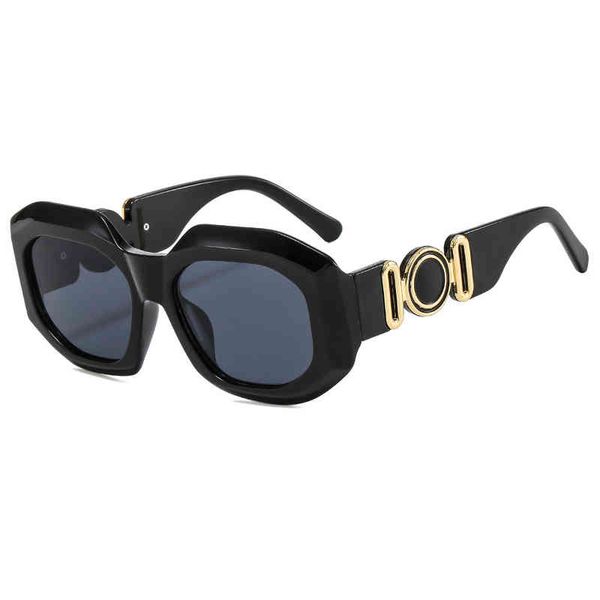 

new women's street modern sunglass personalized color ocean fashion sunglasses luxury brand sun glasses vintage uv400, White;black