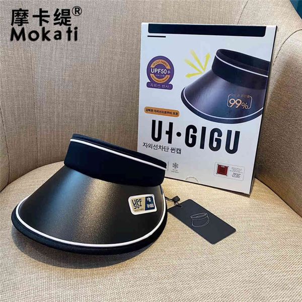 

south korea uh-gigu east gate skin care cap yiguang beauty cap ultraviolet sports leisure empty sunscreen, Blue;gray