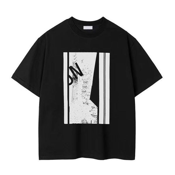 

designer summer men t shirts logo letter embroidered star reflective round neck pure cotton men shorts sleeve, White;black