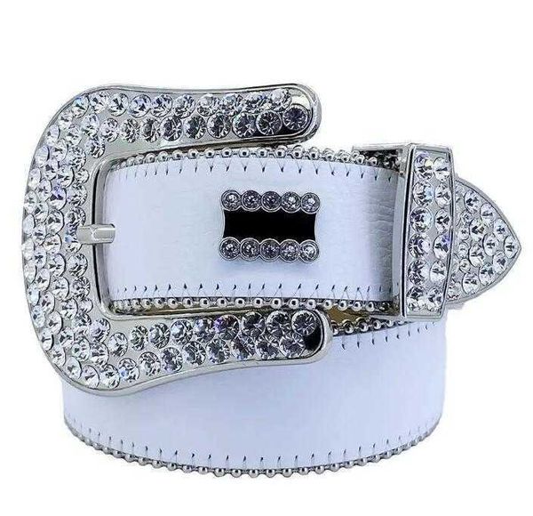 

2022 designer belt bb simon belts for men women shiny diamond belt black on black blue white multicolour1, Black;brown