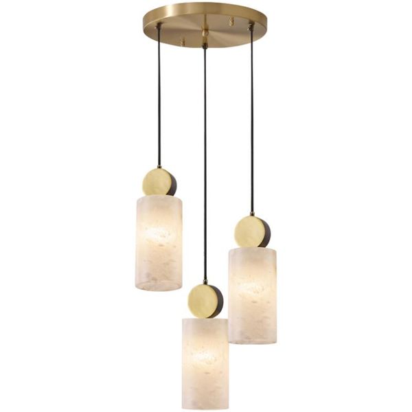 Lampes suspendues nordique nuage pierre E27 lumières chambre chevet chinois salle à manger cuivre luxe suspendu Art déco éclairage pendentif