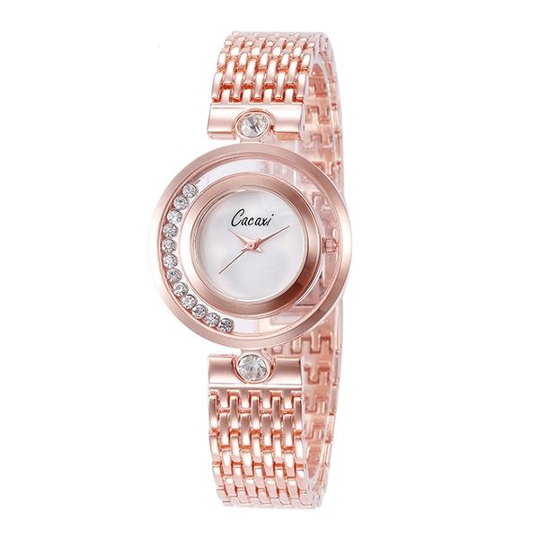 

cacaxi women's watches ladies watch fashion luxury bracelet watches for women rose gold clock women reloj mujer a176 t200420, Slivery;black