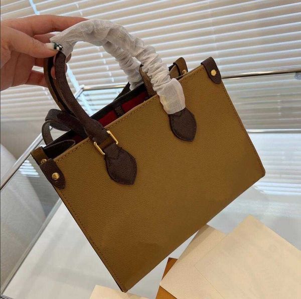 

2022 designer mini handbag tote shoulder clutch bags on the go crossbody shopping bag real leather flowers floral one handle wallet backpack