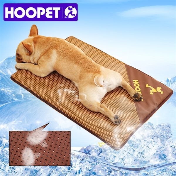 Hoopet Pet Summer Refrigeing Mat Dog Summer Bed Cat Mat Mascotas Cama Perro Sofá para cães Casa 210224