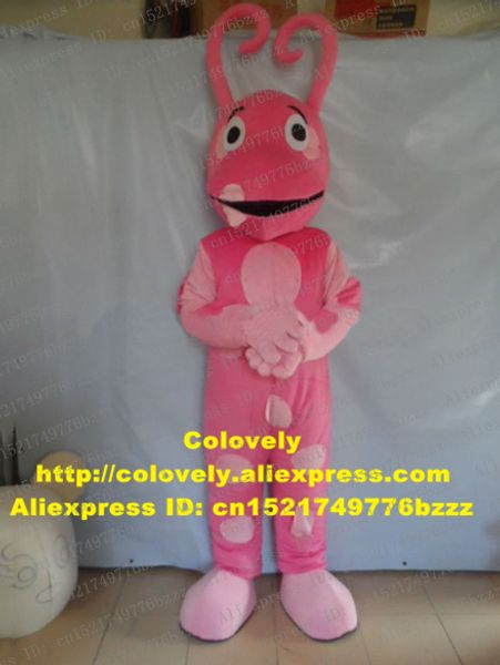 Costume da bambola mascotte Lovely Pink Uniqua The Backyardigans Costume da mascotte Taglia per adulti con tentacoli a curva lunga e sottile Sopracciglia nere corte n. 84