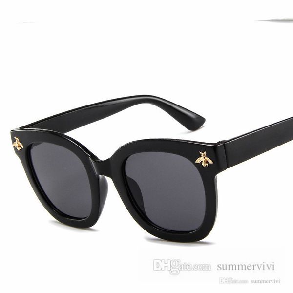 

designer children sunglasses girls metals bees applique uv beach glasses boys outdoor cycling sunblock kids adumbral sun glasses q5212, Blue