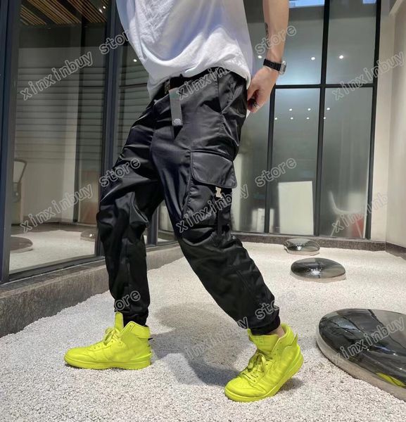

21ss mens women designer pants nylon metal button triangle spring summer men pant casual letters trousers black s-xl
