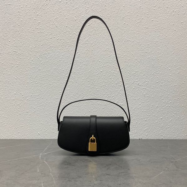 

axillary package women's shoulder luxury fashion design bag crocodile print handbag leather bags lock strap clutch 18cm