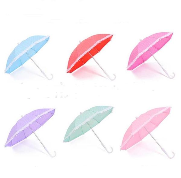 Dot Druck Kind Regenschirm Mini Nette Kinder Regenschirme Mode Candy Farbe Paraguas Für Outdoor Wandern Reise Einfache Tragen SN6756