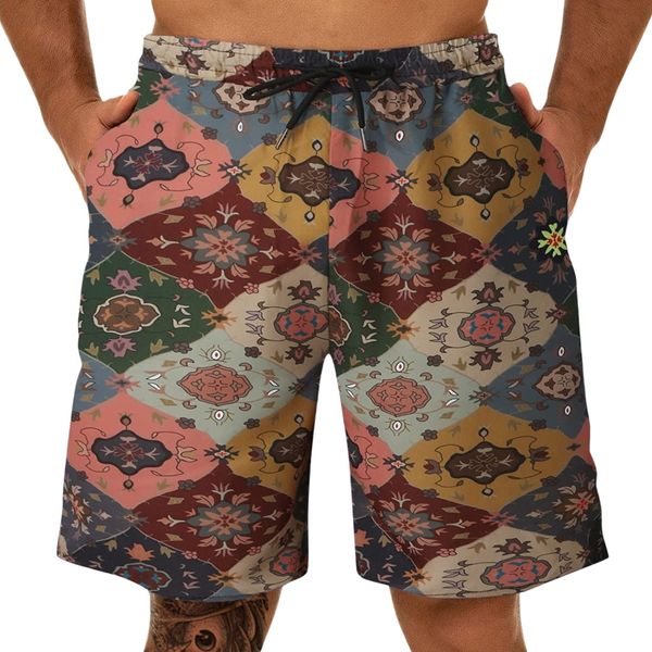 

mens fashion folk custom sports baseball pants straight leg loose shorts beach pants swim trunks bell bottom pants q9wd#, White;black